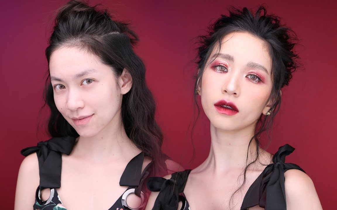 女孩化妆_化妆女孩简笔画_化妆女孩图片卡通