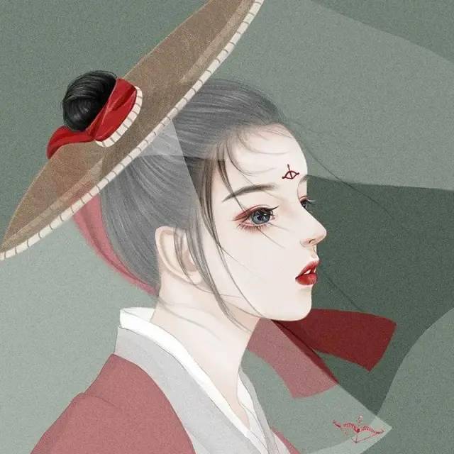 头像卡通古风美女可爱_头像卡通古风美女_卡通美女头像古风