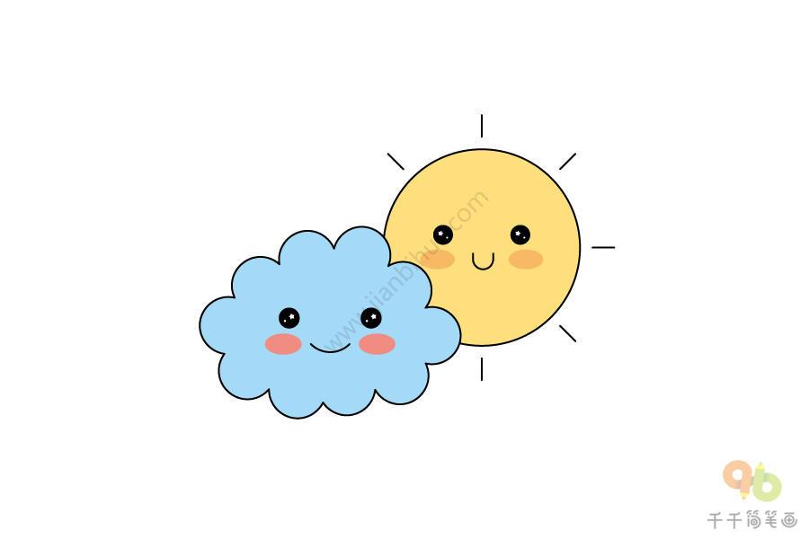 云朵怎么画_云朵画画图片_云朵画法