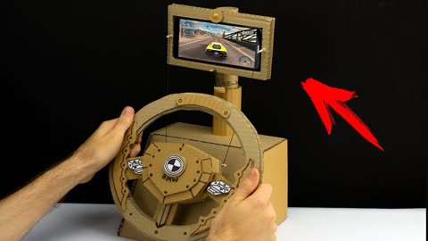 自制玩具方向盘_手工游戏方向盘_自制手机游戏方向盘教程