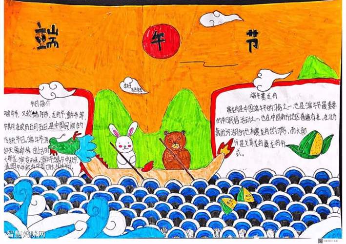 端午节加文字的手抄报怎么画_端午节手抄报文子_端午节手抄报文字内容